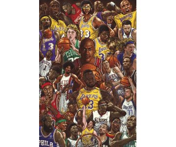 Poster Basketball Superstars 61 × 91.5 cm # Malta,  Planet Consoles Malta