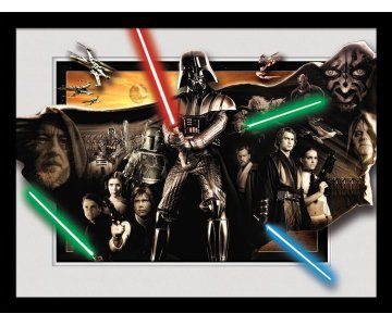 Star Wars (Vader Cloak) Framed 30x40cm Breakout Print Malta,  Frames Malta, Planet Consoles Malta