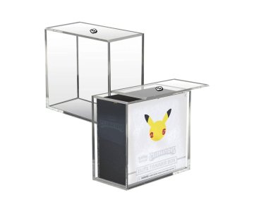 Evoretro Acrylic Display Case for Booster Boxes / Elite Trainer Boxes Ver. 2 with Sliding Lid Malta,  Protect your collection Malta, Planet Consoles Malta