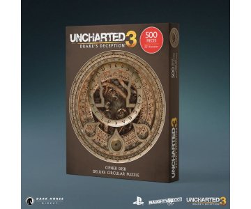 Uncharted Jigsaw Puzzle Cipher Disk Circular Deluxe (500 pieces) Malta,  Merchandise Malta, Planet Consoles Malta