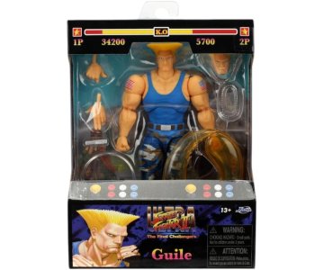 Street Fighter 2 Jada Articulated Figure: Guile (Player 2) Malta,  Planet Consoles Malta