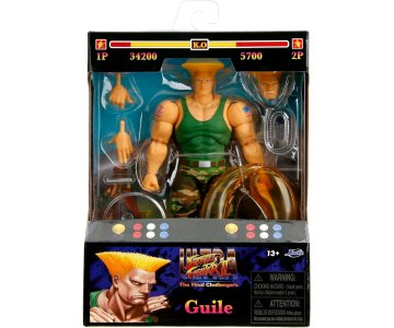 Street Fighter 2 Jada Articulated Figure: Guile Malta,  Planet Consoles Malta