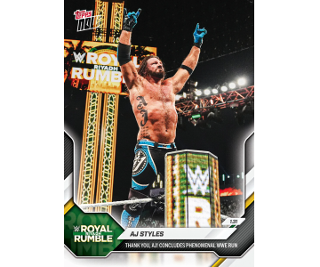 AJ Styles - 2026 WWE Topps NOW&reg; - Card 13 - PR: 3231 Malta,  Single TCG's Malta, Planet Consoles Malta
