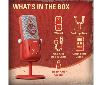 Elgato Nuka-Cola Wave:3 &ndash; Fallout Special Edition Premium USB Condenser Microphone Malta,  Gaming  Malta, Planet Consoles Malta