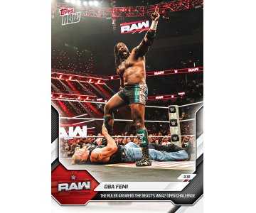 Oba Femi - 2026 WWE Topps NOW&reg; - Card 31 Malta,  Single TCG's Malta, Planet Consoles Malta